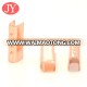 Copper Material rose gold metal aglet custom for shoelace